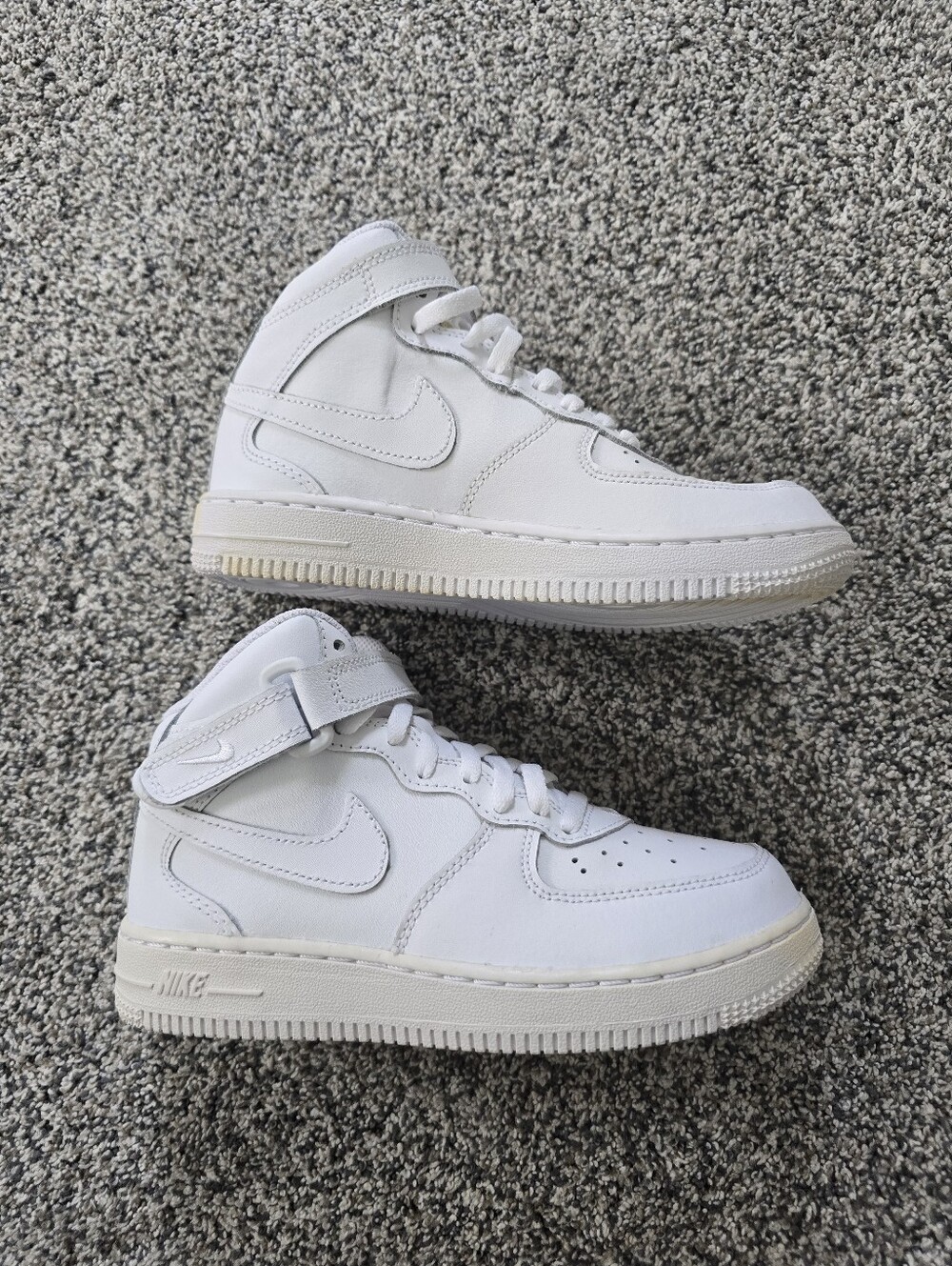 Nike Air Force 1 Mid Sneakers White 2Y Kids 2015